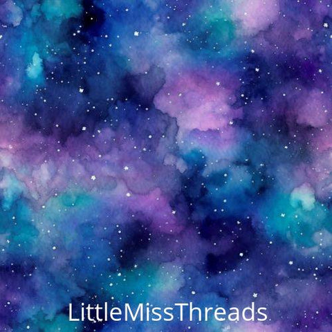 PRE ORDER - Watercolour Galaxy Co-Ord - Fabric - Fabric from [store] by Little Miss Threads - 