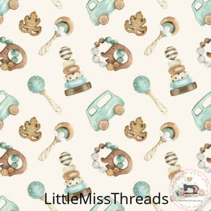 PRE ORDER - Baby Rattles - Fabric - Fabric from [store] by Little Miss Threads - 