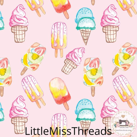PRE ORDER - Happy Ice Cream - Fabric - Fabric from [store] by Little Miss Threads - 