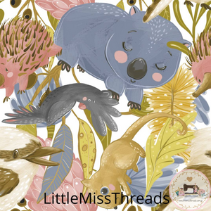 PRE ORDER - Native Aussie Animals - Fabric - Fabric from [store] by Little Miss Threads - 