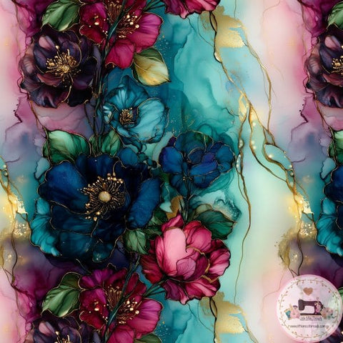 PRE ORDER - Jewel Flowers - Fabric Fabric