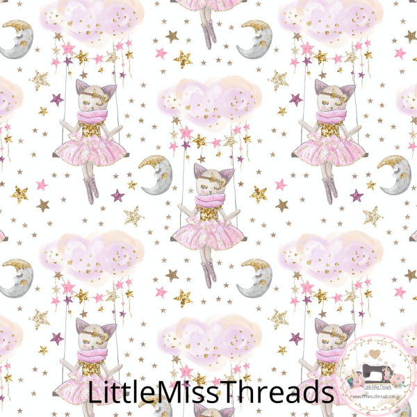 PRE ORDER - Whimsical Dreams White - Fabric - Fabric from [store] by Little Miss Threads - 