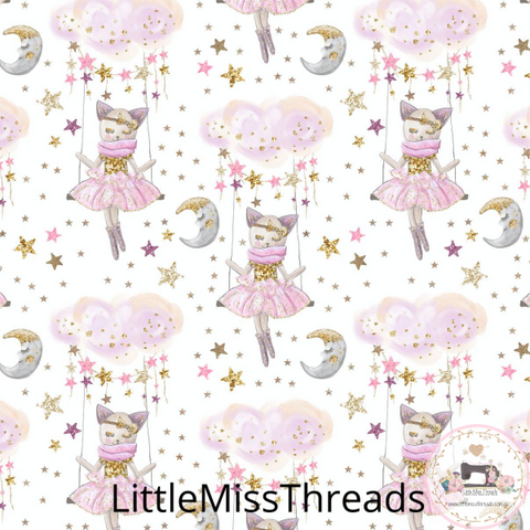 PRE ORDER - Whimsical Dreams White - Fabric - Fabric from [store] by Little Miss Threads - 