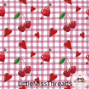 PRE ORDER - 50s Tattoo Cherries - Fabric - Fabric from [store] by Little Miss Threads - 