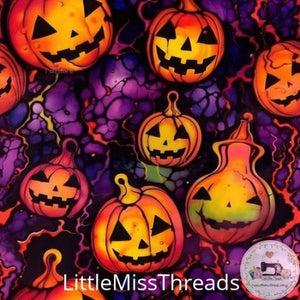 PRE ORDER - Alcohol Ink Halloween - Fabric - Fabric from [store] by Little Miss Threads - Halloween