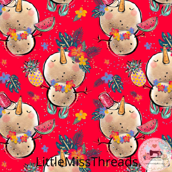 PRE ORDER - Aloho Ho Reindeer - Fabric - Fabric from [store] by Little Miss Threads - 