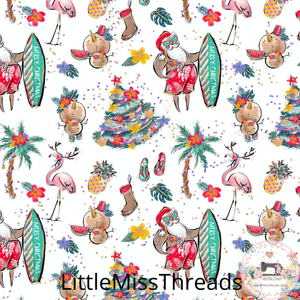 PRE ORDER - Aloho Ho White - Fabric - Fabric from [store] by Little Miss Threads - 