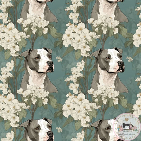 PRE ORDER - American Staffordshire Vintage Floral - Fabric Fabric
