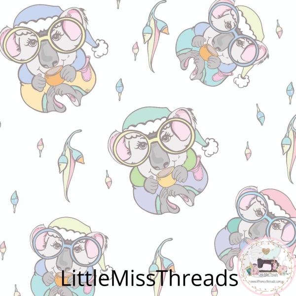 PRE ORDER - Aussie Christmas Koalas - Fabric - Fabric from [store] by Little Miss Threads - 