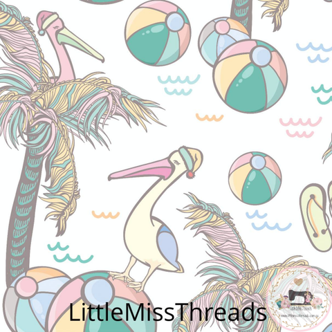 PRE ORDER - Aussie Christmas Pelicans - Fabric - Fabric from [store] by Little Miss Threads - 