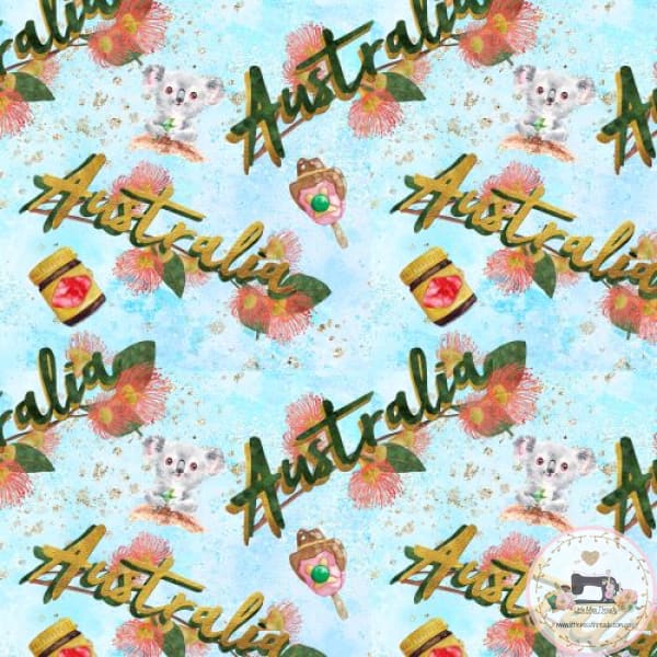 PRE ORDER - Australiana Blue - Fabric Fabric