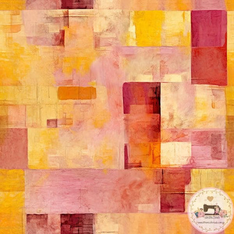 PRE ORDER - Autumn Colours Geometric - Fabric Fabric