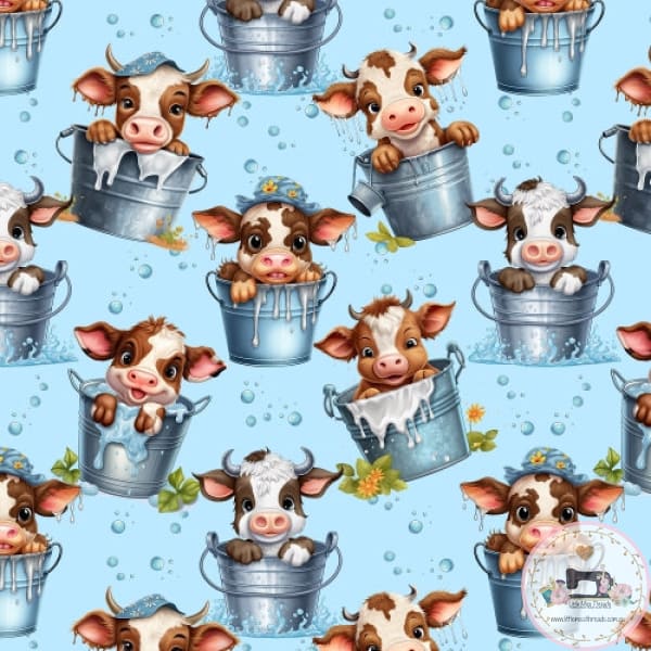PRE ORDER - Baby Cow Bucket - Fabric Fabric