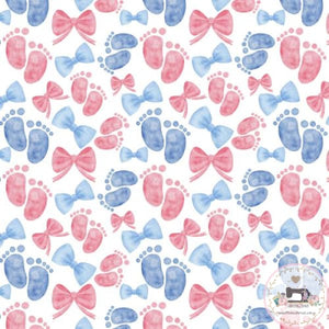 PRE ORDER Baby Footprints Fabric Fabric