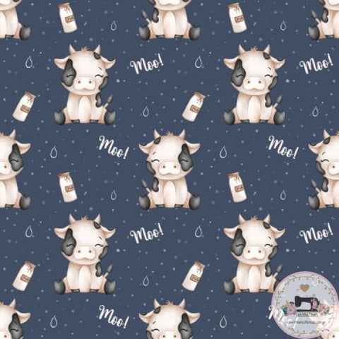 PRE ORDER - Baby Moo Cow - Fabric Fabric