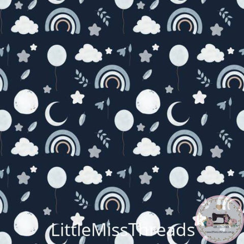 PRE ORDER - Baby Nursery Navy - Fabric - Fabric from [store] by Little Miss Threads - 