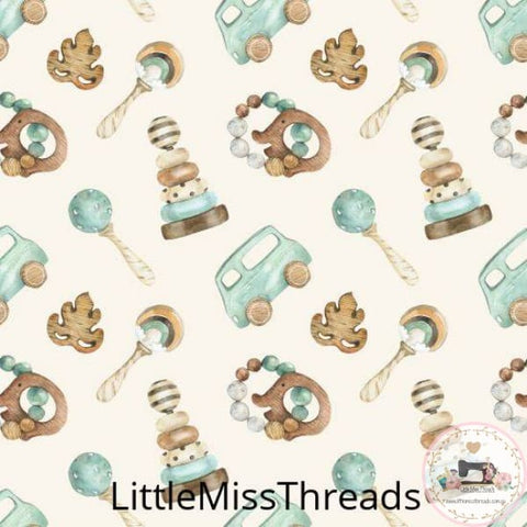 PRE ORDER - Baby Rattles - Fabric - Fabric from [store] by Little Miss Threads - 