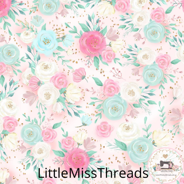 PRE ORDER - Ballerina Florals - Fabric - Fabric from [store] by Little Miss Threads - 
