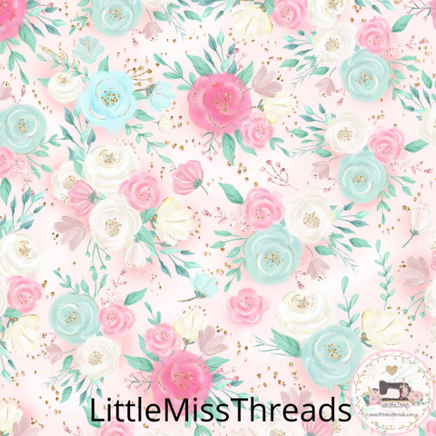PRE ORDER - Ballerina Florals - Fabric - Fabric from [store] by Little Miss Threads - 