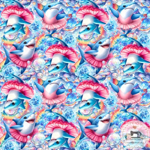 PRE ORDER - Ballerina Sharks - Fabric Fabric