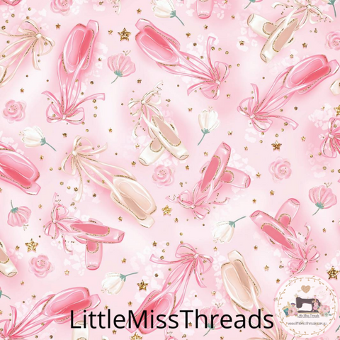 PRE ORDER - Ballerina Shoes - Fabric - Fabric from [store] by Little Miss Threads - 