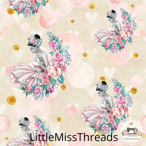 PRE ORDER - Ballerina Vintage - Fabric - Fabric from [store] by Little Miss Threads - 