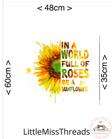 PRE ORDER - Be a Sunflower Panel - Fabric - Fabric from [store] by Little Miss Threads - 