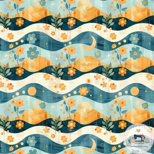 PRE ORDER - Boho Sun Wave - Fabric Fabric