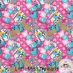 PRE ORDER - Bowling Alley - Fabric - Fabric from [store] by Little Miss Threads - 