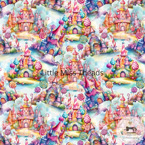 PRE ORDER - Candy Castle - Fabric Fabric