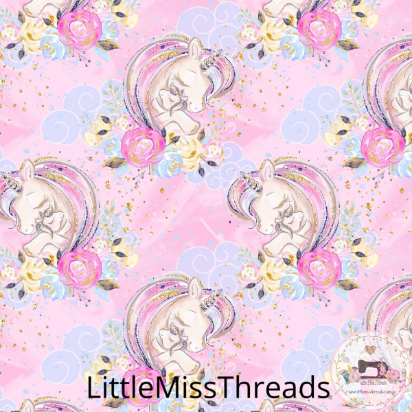 PRE ORDER - Carnival Unicorns Pink - Fabric - Fabric from [store] by Little Miss Threads - 