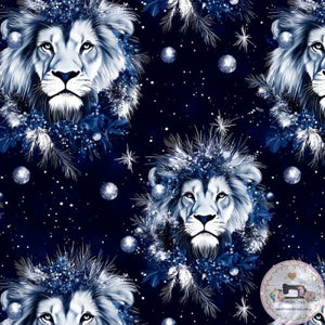 PRE ORDER Christmas Lion Fabric Fabric