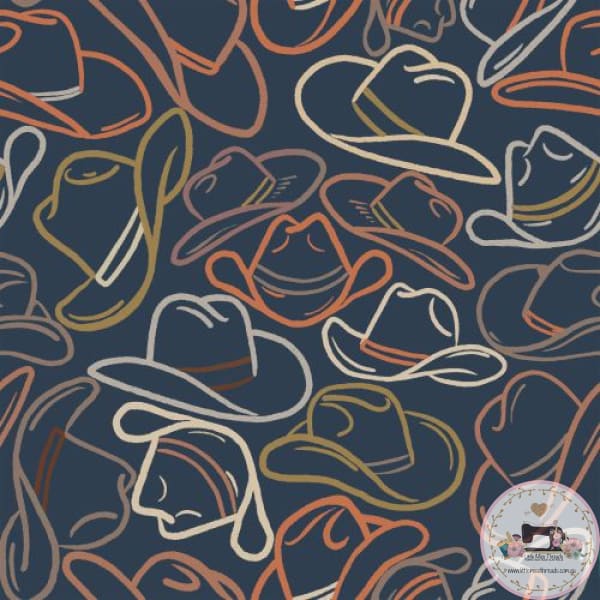 PRE ORDER Cowboy Hats Fabric Fabric