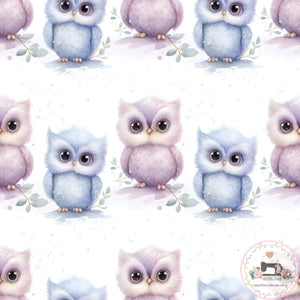 PRE ORDER - Cute baby Owls - Fabric Fabric