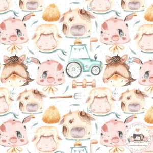 PRE ORDER - Cute Farm Animals - Fabric Fabric