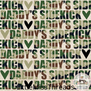 PRE ORDER - Daddy's Sidekick - Fabric - Fabric from [store] by Little Miss Threads - 