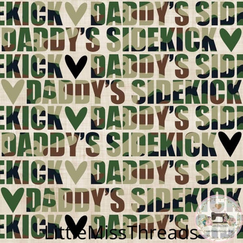PRE ORDER - Daddy's Sidekick - Fabric - Fabric from [store] by Little Miss Threads - 
