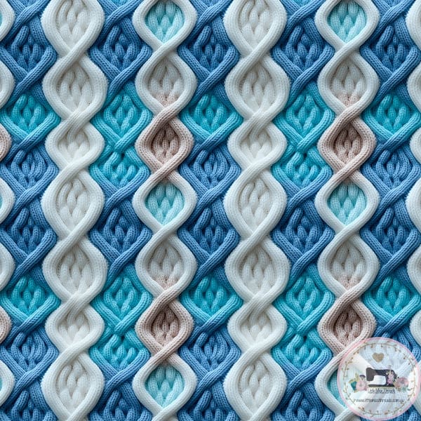 PRE ORDER - Faux 3D Wool Knitting - Fabric Fabric