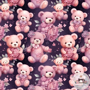 PRE ORDER - Floral Teddies - Fabric Fabric