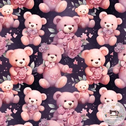 PRE ORDER - Floral Teddies - Fabric Fabric