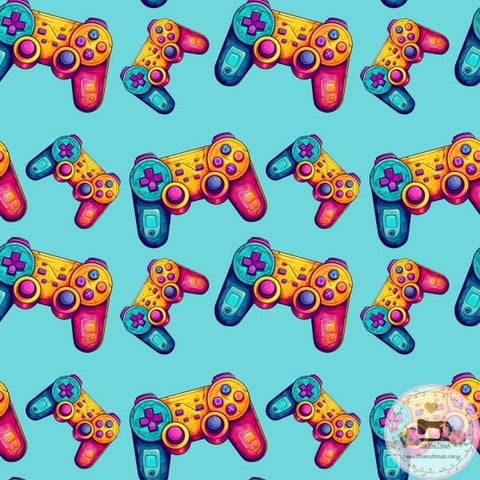 PRE ORDER - Game Controllers Colourful - Fabric Fabric