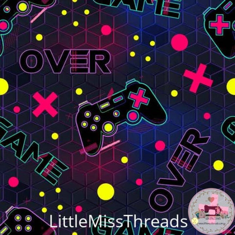 PRE ORDER - Game Over - Fabric - Fabric from [store] by Little Miss Threads - 