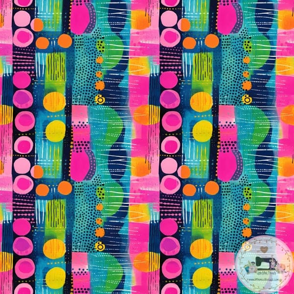 PRE ORDER - Geometric Dots-1 - Fabric Fabric