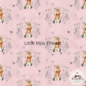 PRE ORDER - Giraffe Pink - Fabric Fabric