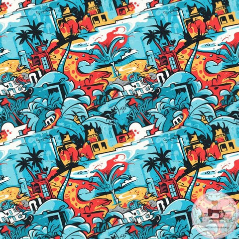 PRE ORDER - Graffiti Beach - Fabric Fabric