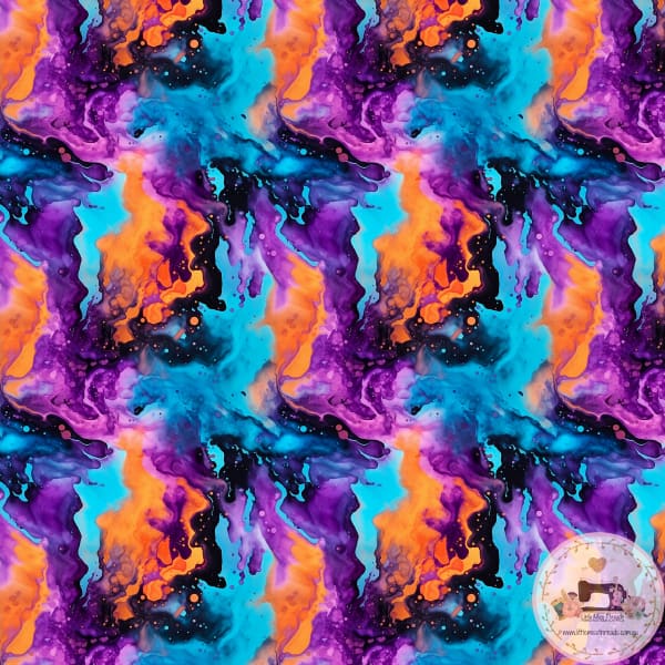 PRE ORDER - Halloween Ink Blotch Co-ord - Fabric Fabric