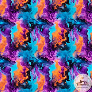 PRE ORDER - Halloween Ink Blotch Co-ord - Fabric Fabric