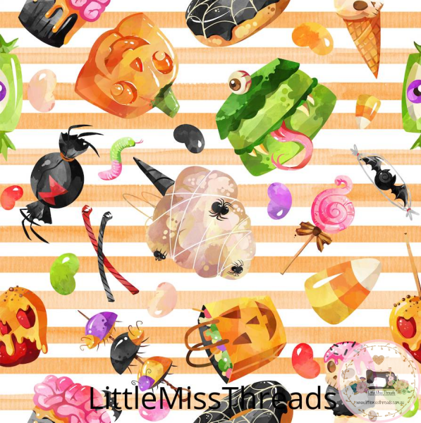 PRE ORDER - Halloween Treats - Fabric - Fabric from [store] by Little Miss Threads - 