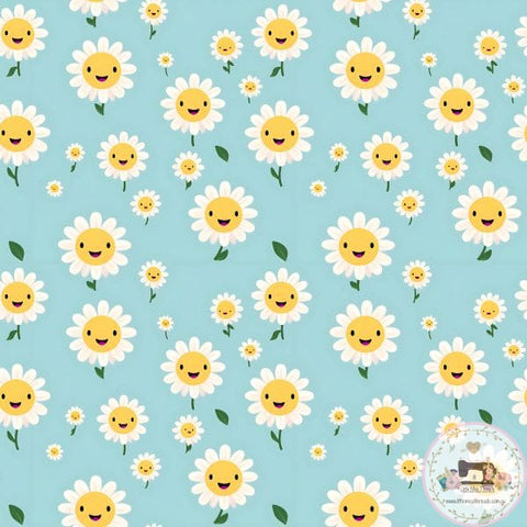 PRE ORDER - Happy Daisy Flowers - Fabric Fabric