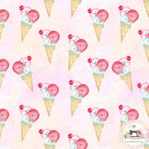 PRE ORDER - Happy Ice Creams - Fabric Fabric